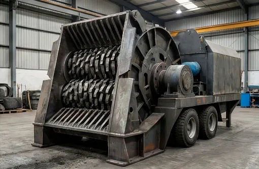 Advanced industrial tire shredding equipment