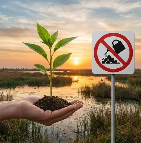 Seedling representing environmental stewardship